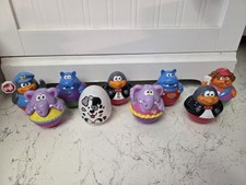 Vintage Lot Of 9 Playskool Weeble Wobbles Hasbro