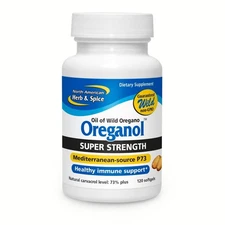 NORTH AMERICAN HERB & SPICE Super Strength Oreganol P73, 120 Softgels - Immune