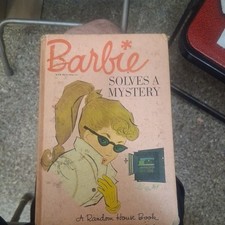 Vintage Barbie Solves A Mystery 1963 Hardcover Book Random House