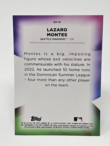 2023 Bowman's Best #SH-14 Lazaro Montes Shellacked - Bild 2 von 2