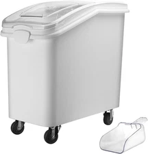 Ingredient Storage Bin,26 Gallon Dispenser Bin with Scoop for Dry Food, Sugar, B