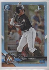 2018 Bowman Draft Chrome Sky Blue Refractor /402 Osiris Johnson #BDC-103 0q3