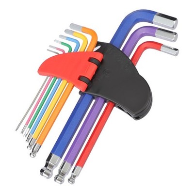 Functional Alloy Steel Multiple Size Hand Key Set Ball &Flat End For Mechanics