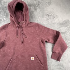 Carhartt Hoodie Womens Medium Purple Clarksburg Half-Zip Sweatshirt 103240 v32