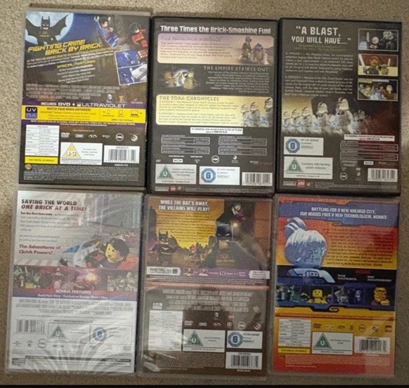 X6 Lego Dvd Bundle, Star Wars, Dc, Batman, Lego Movie - Image 2 of 3
