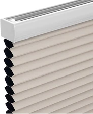 Cordless Cellular Shades, Blackout Honeycomb Shades for Windows, Pull down Pleat