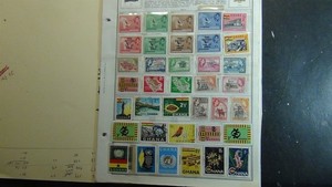 Stampsweis Ghana stamp collection on Harris pages est 377 stamps to 2000