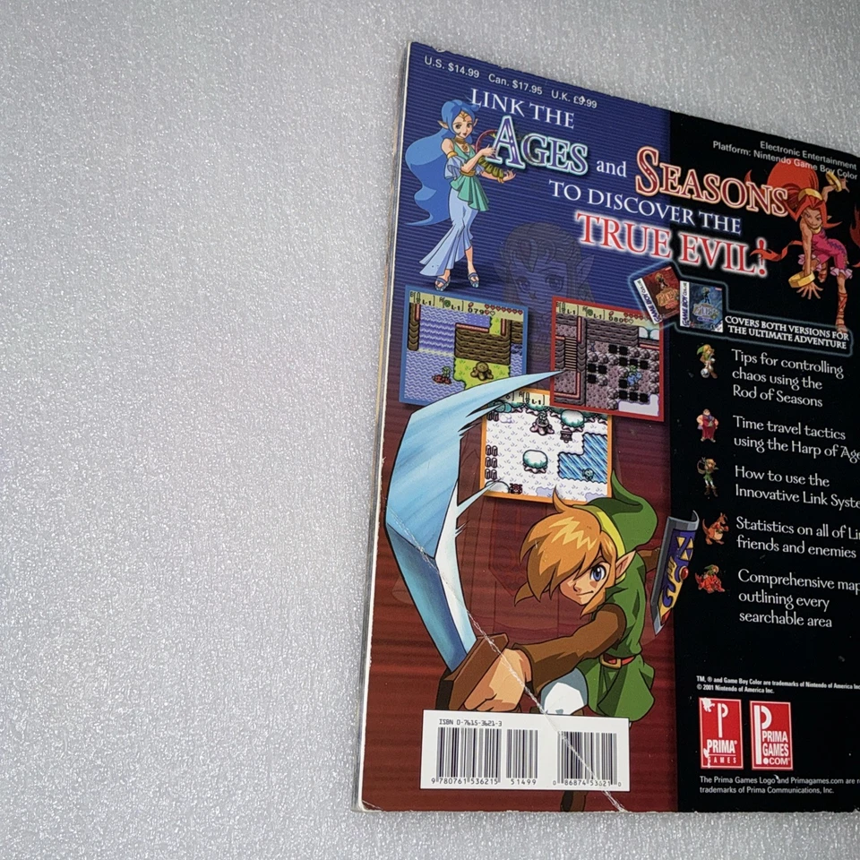 Legend of Zelda Oracle of Seasons and Oracle of Ages Prima Strategy Guide Gc - Image 4 of 4