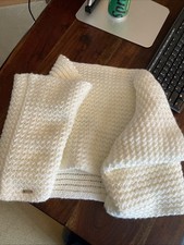 Calvin Klein CozyKnit Scarf, Cream