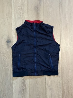 Navy and red fleece Sierra Trading post vest made in USA