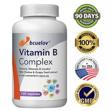 Vitamin B Complex Vitamin B Supplement - B-Complex Vitamins with B12, B6, B1