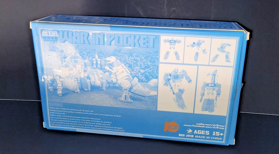 DX9 TRANSFORMERS War in Pocket 34T MOSES aka Translucent CLEAR OPTIMUS PRME mib - Image 2 of 4