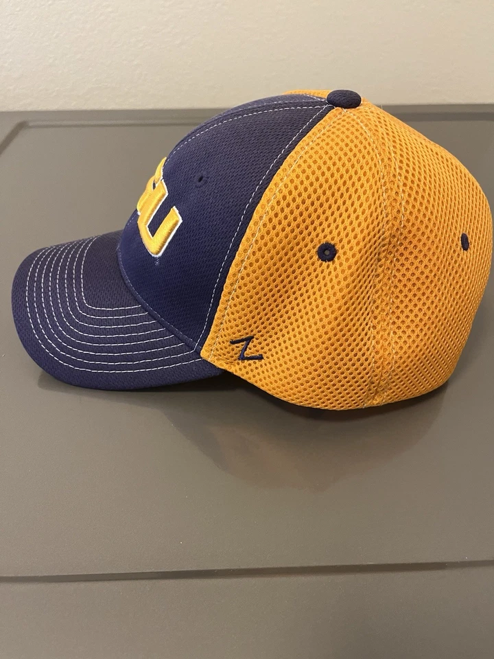 LSU Tigers NCAA Fitted Zephyr XL Hat - Purple/ Gold CLEANED - Image 3 of 4