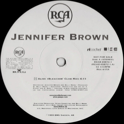 Jennifer Brown - Alive (Remixes) (VINYL)