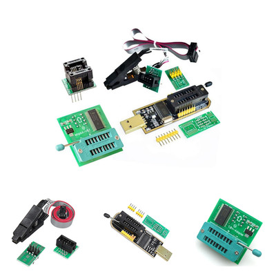 EEPROM BIOS USB Programmer CH341A with SOIC8 Clip 24 25 Series Flash 3.3V 5V