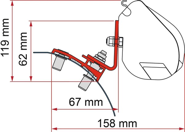 easygoinc F35 Adapter FüR PSA Mit Reimo Multirail-image