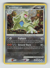Mysterious Treasures 17/123 Tyranitar Lv. 57 Holo Rare DMG * SWIRL * on eBay