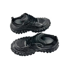 Balenciaga Defender Bouncer Mens Black Mesh Rubber Chunky Sneakers EUR 40 US 7.5