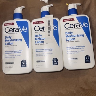 Cerave Daily Moisturizing Lotion,  Body Lotion & Face 19 oz. Ceramides Hyaluroni