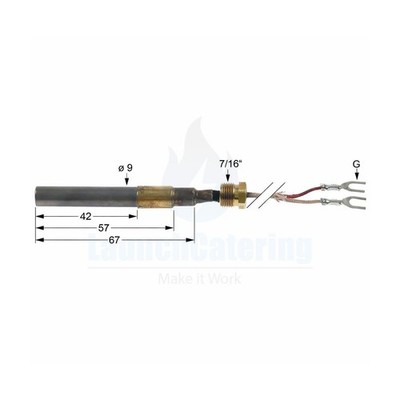 Gasfritteuse Thermopile 750mV Doppelblei Blue Seal/ Waldorf/ Frymaster/ Pitco