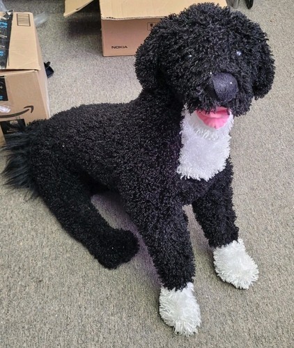 Melissa & Doug Portuguese Water Dog Plush Large Realistic Stuffed Animal Toy