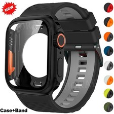 Silicone Band Strap Case For Apple iWatch Series 11 10 9 8 7 6 5 SE3 44/45/46mm