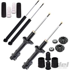 4x STOSSDÄMPFER+DOMLAGER+PROTECTION KIT VORNE+HINTEN für SEAT AROSA 6H VW LUPO