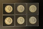 Lot of 6 1967 Kennedy Half Dollars