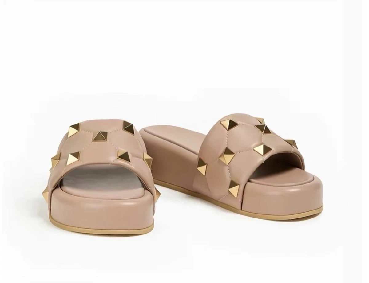 Valentino slides size 43 Valentino Valentino Logo Slide Sandals 43 New | Grailed main image 4