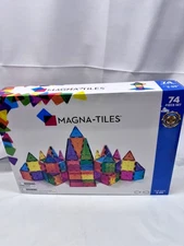 MAGNA-TILES Clear colors 74 Piece Set *New-Box Damage