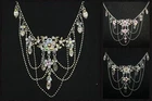 Necklace Michal Negrin Crystals Cute lovely flowers made in Israel