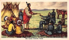 Peace From An Original Oil Painting Andrew Standing Soldier 1949 Postcard