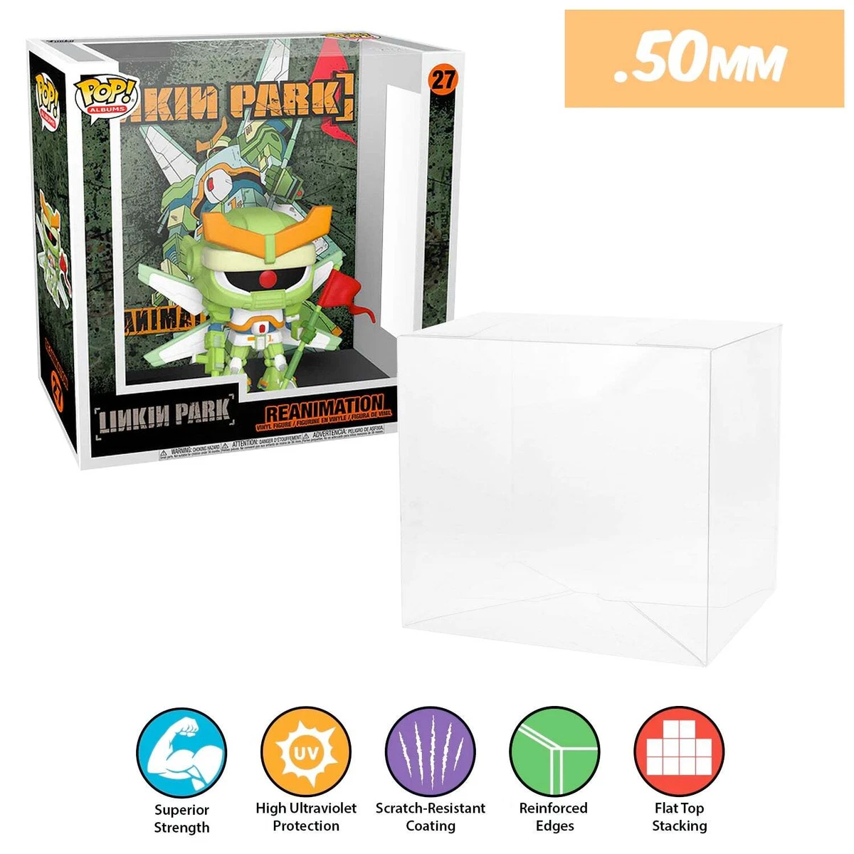 0.50mm POP PROTECTOR for Linkin Park Reanimation Pop Album Funko Pop