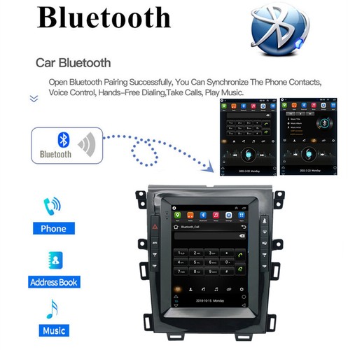 For 2010-15 Ford Edge Carplay Android Auto WiFi Stereo Radio GPS Navigation 9.7" - Picture 12 of 24