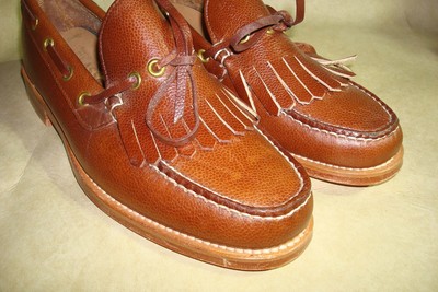 Hush Puppies Men’s Brown Leather Tassel Loafers Hush Puppies Kiltie Tassel Shoes Mens sz 9 M Loafer Maldo  main image 2