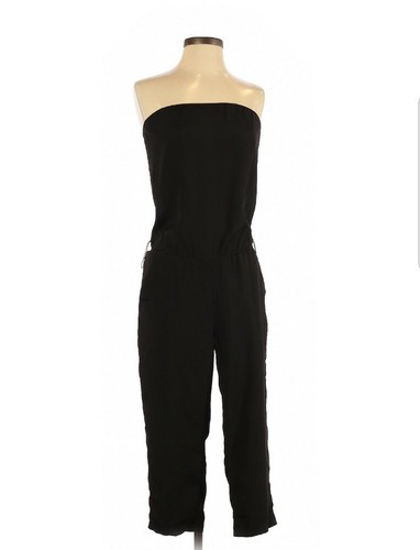 Black Strapless Jumpsuit Romper Size 
