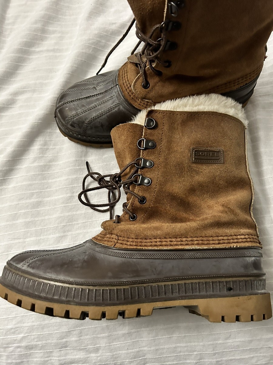 Sorel Boots Kaufman Men Waterproof Winter Duck Rubber Suede  display picture 3