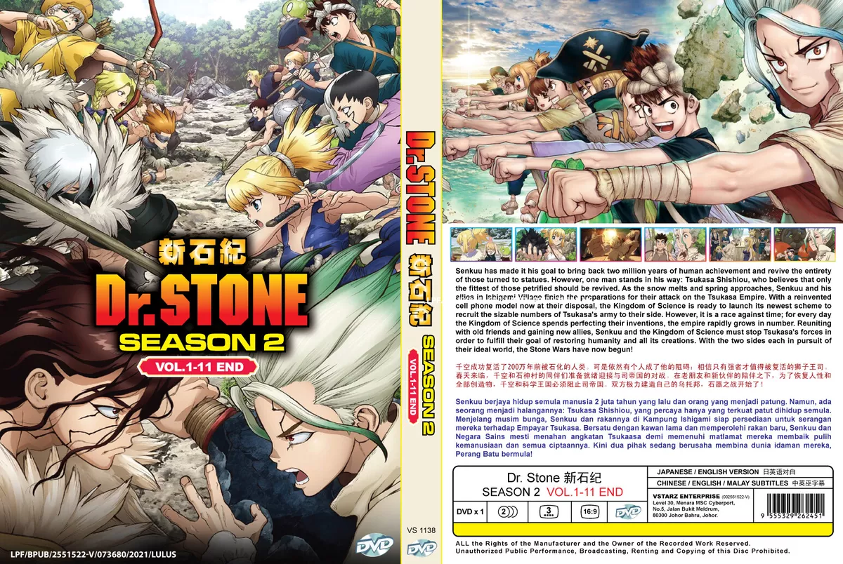 Dr. Stone: New World  Estreia da Parte 2 ganha imagens