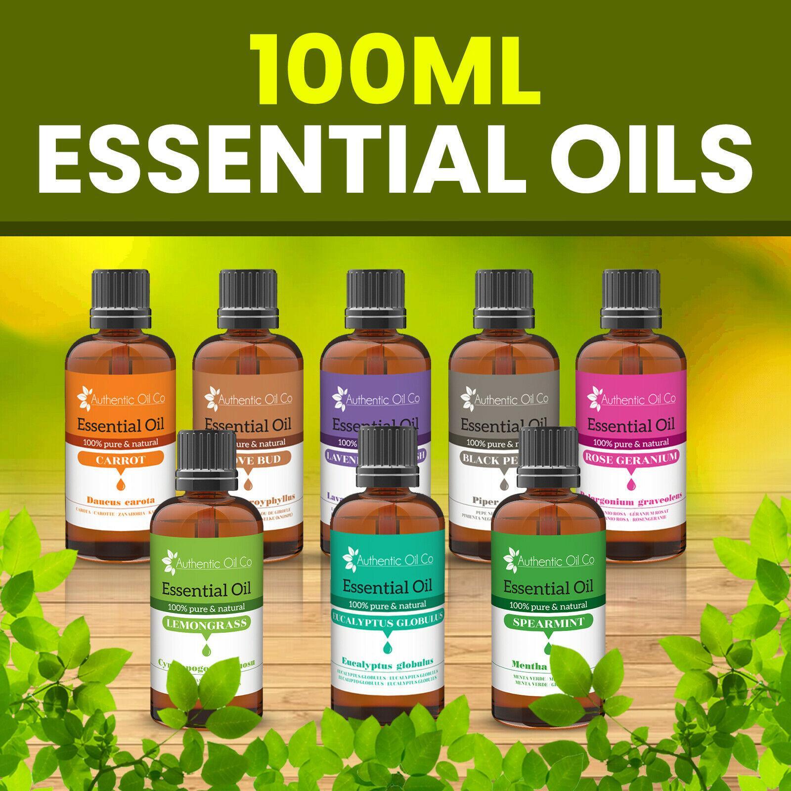 100ml Essential Oils Original Pure Essential Fragrances Diffuser Aromatherapy