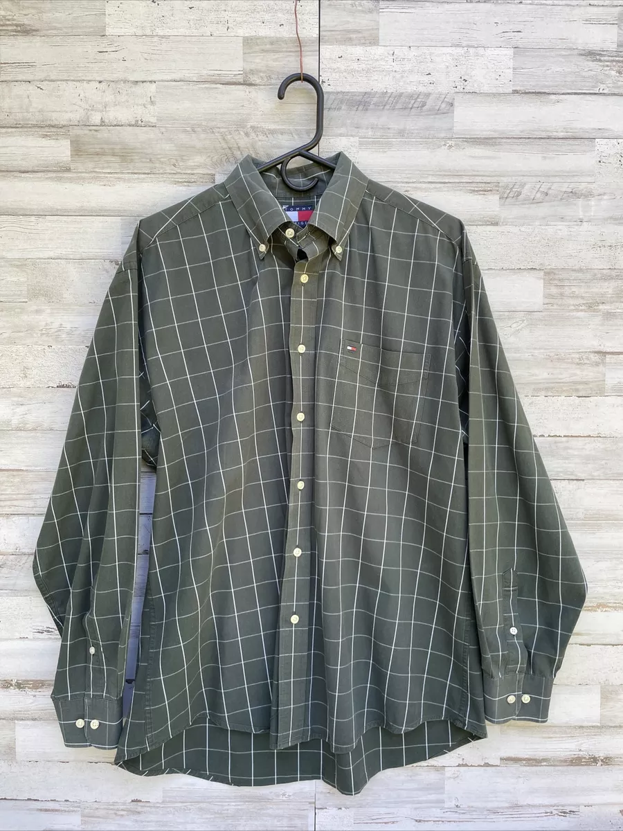 Tommy hilfiger plaid clearance shirt dress