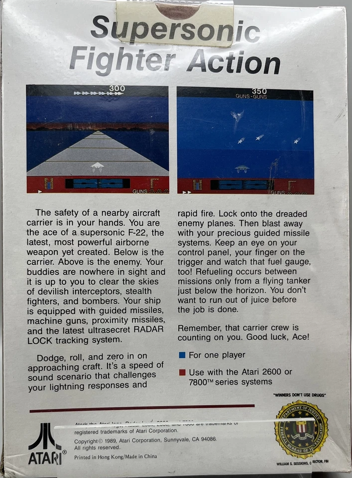 Radar Lock (Atari 2600, 1989) NEW Factory Sealed - Image 2 of 2