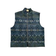Vintage Five Star by Roper Aztec USA Made Womens Medium Vest VTG