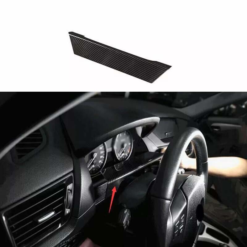 2010-2015 Cover Trim Fit For BMW X1 E84 Inner Dashboard Panel Decor Carbon Fiber