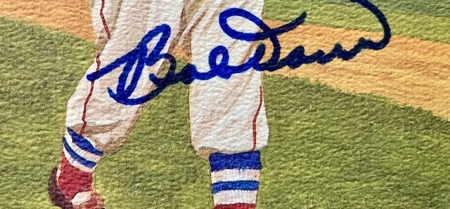 BOBBY DOERR SIGNED PEREZ STEELE POSTCARD WITH COA FROM PSA - Image 3 of 3