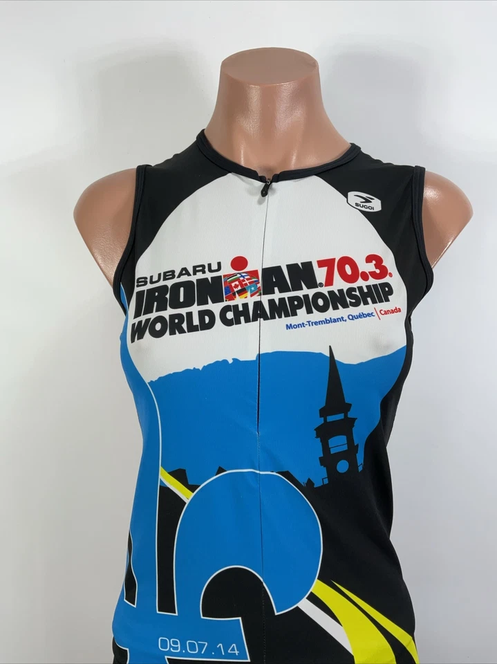 Conjunto Jersey Sugoi IRONMAN Quebec Mujer Pequeño Mont-Tremblant Campeonato Mundial Foto 3 de 4