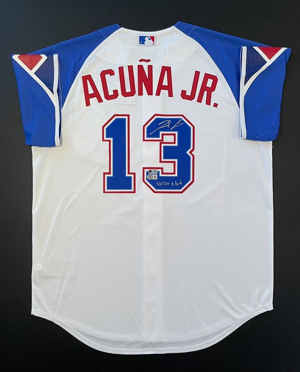 Ronald Acuna Jr. Signed Braves Nike City Connect Jersey