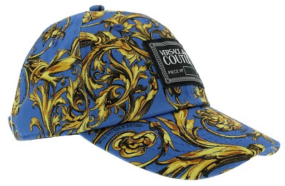 ヴェルサーチェ・ジーンズ・クチュール バロック キャップ VERSACE JEANS COUTURE 'Blue & Gold Regalia Baroque' Baseball