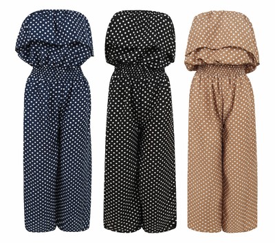 ladies polka dot jumpsuit