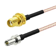 TS9 Male to SMA Female Extension Coaxial RG316 Cable 10CM For Wireless Antenna