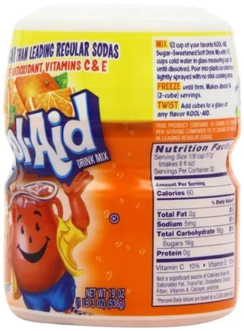 Kool-aid Orange soft drink Mix 19 Oz Container (Pack of 12) - Image 2 of 4